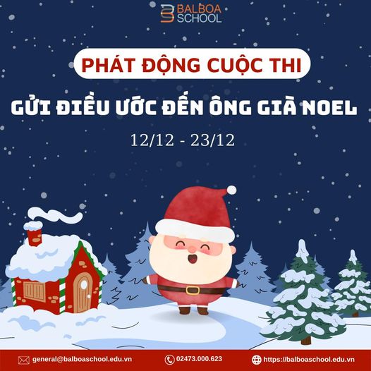 PHÁT ĐỘNG CUỘC THI “DEAR SANTA CLAUS” - GỬI ĐIỀU ƯỚC ĐẾN ÔNG GIÀ NOEL